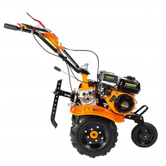 Motocultor 8cp 212cc, benzina 4T, 3 viteze, pornire manuala, cu roti si freze PACHET ulei inclus Detoolz 